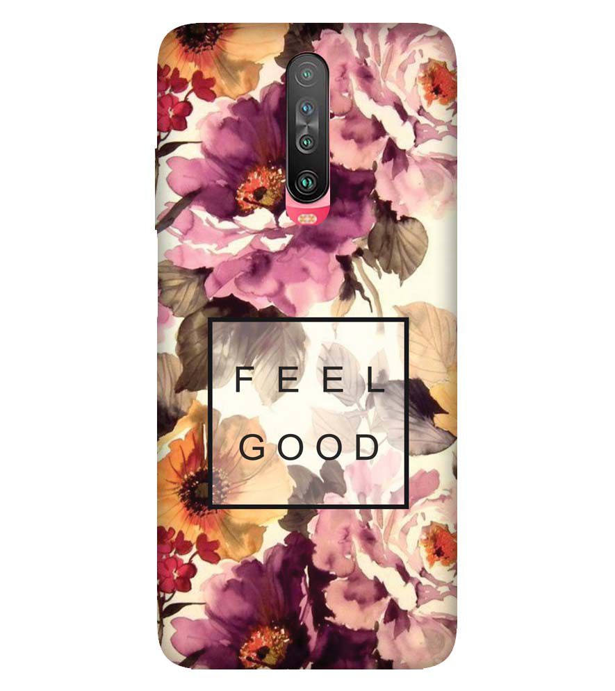 PS1324-Feel Good Flowers Back Cover for Xiaomi Poco X2