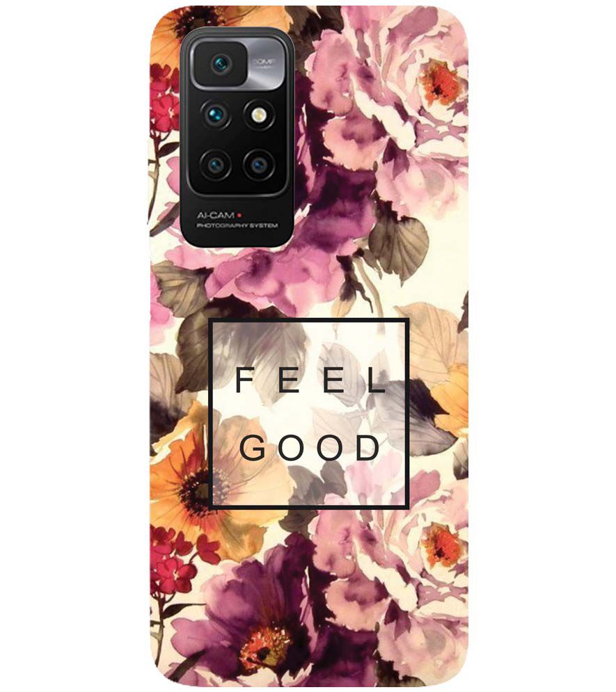 PS1324-Feel Good Flowers Back Cover for Xiaomi Redmi 10 Prime