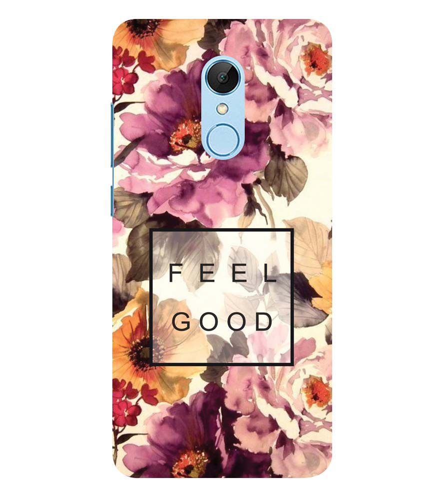 PS1324-Feel Good Flowers Back Cover for Xiaomi Redmi 5