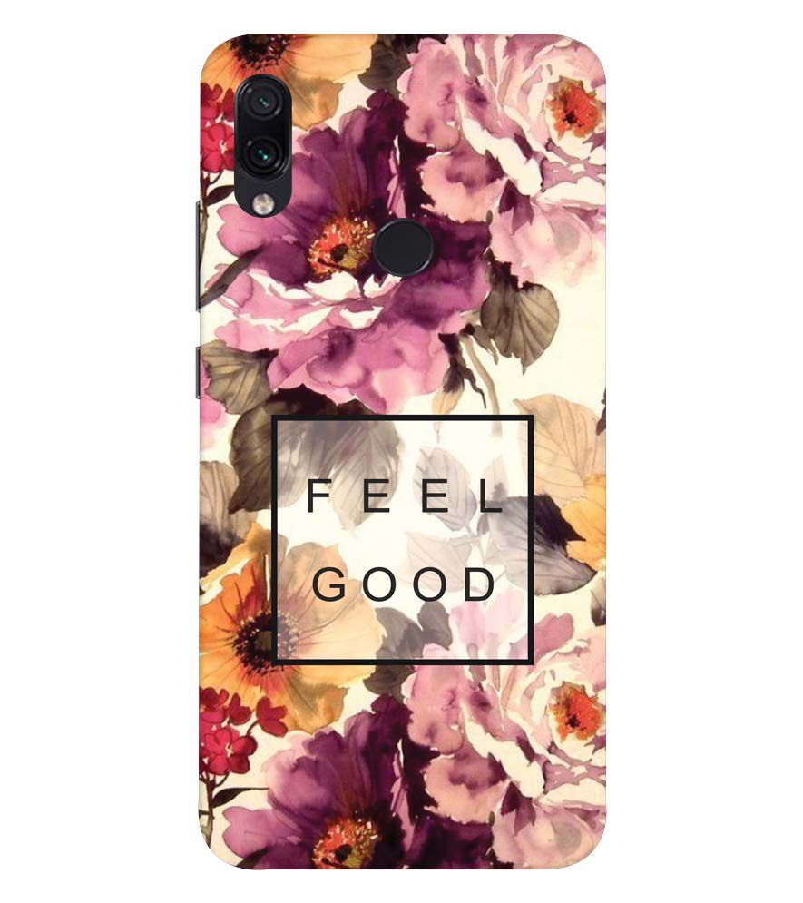 PS1324-Feel Good Flowers Back Cover for Xiaomi Redmi 7