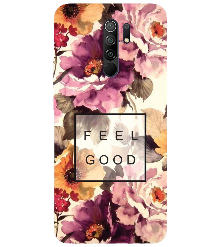 PS1324-Feel Good Flowers Back Cover for Xiaomi Redmi 9 Prime