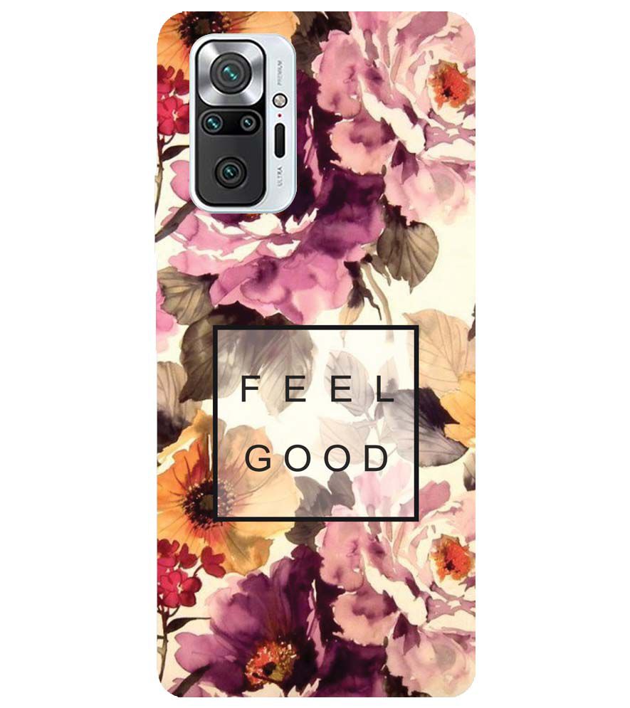 PS1324-Feel Good Flowers Back Cover for Xiaomi Redmi Note 10 Pro