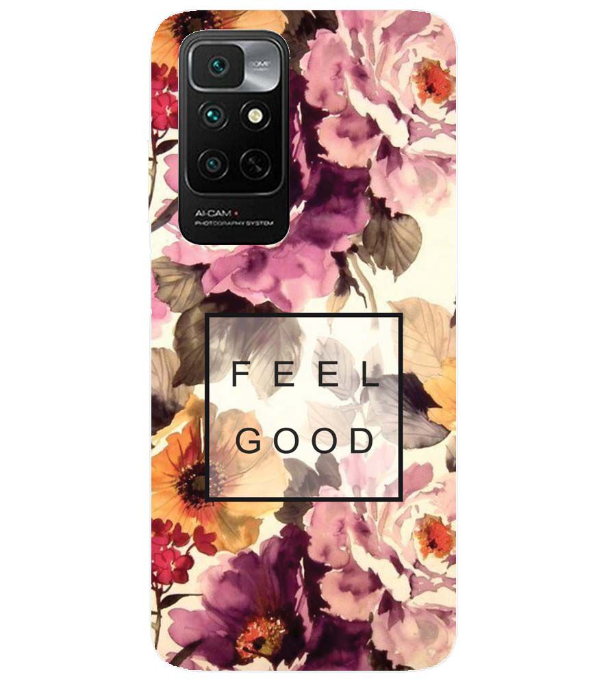 PS1324-Feel Good Flowers Back Cover for Xiaomi Redmi Note 11 4G