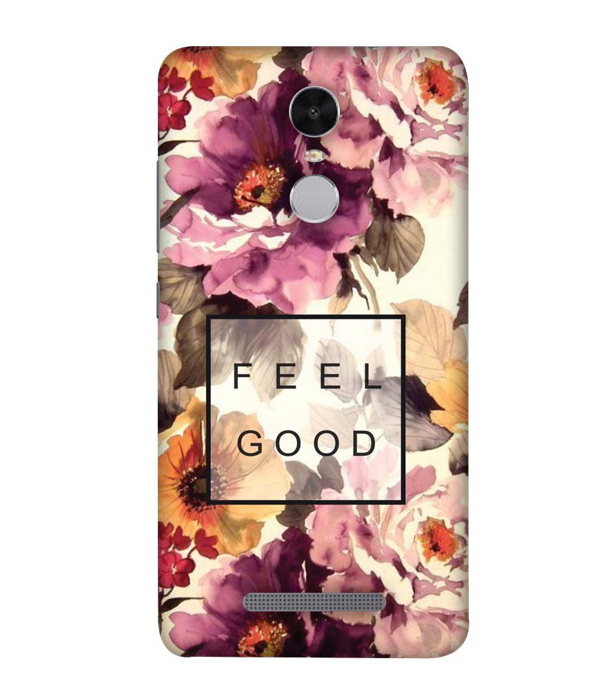 PS1324-Feel Good Flowers Back Cover for Xiaomi Redmi Note 4