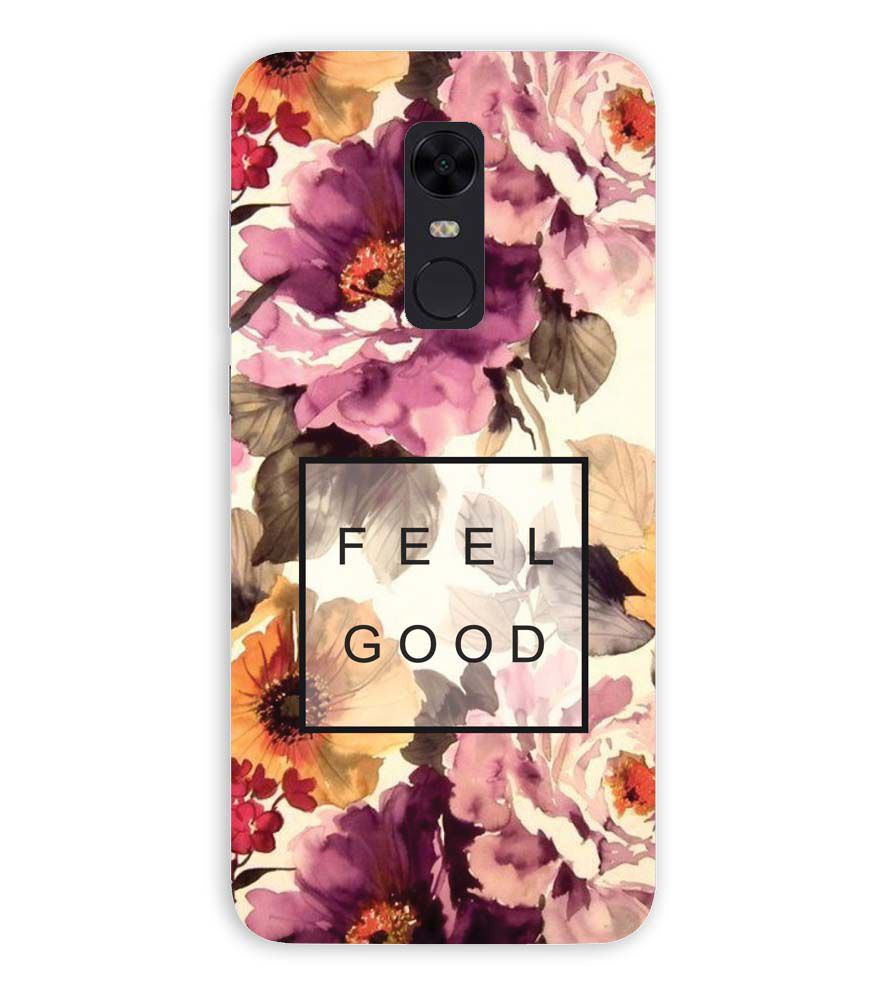 PS1324-Feel Good Flowers Back Cover for Xiaomi Redmi Note 5