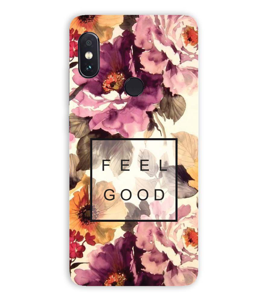 PS1324-Feel Good Flowers Back Cover for Xiaomi Redmi Note 5 Pro