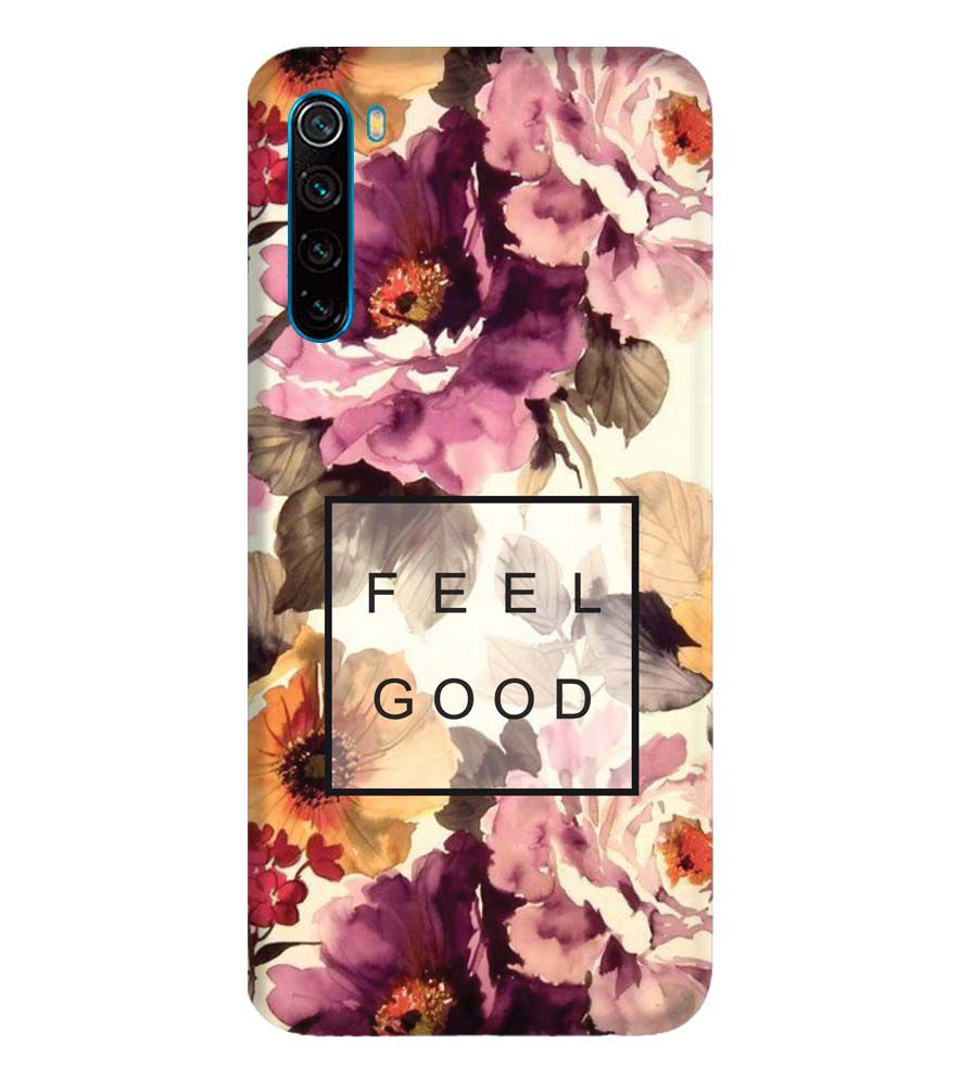 PS1324-Feel Good Flowers Back Cover for Xiaomi Redmi Note 8