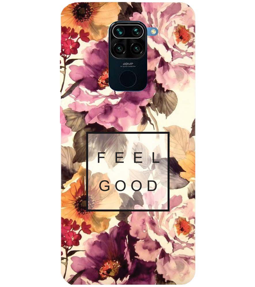 PS1324-Feel Good Flowers Back Cover for Xiaomi Redmi Note 9