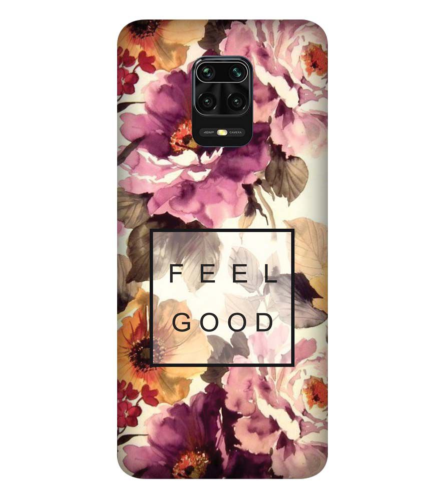 PS1324-Feel Good Flowers Back Cover for Xiaomi Redmi Note 9 Pro