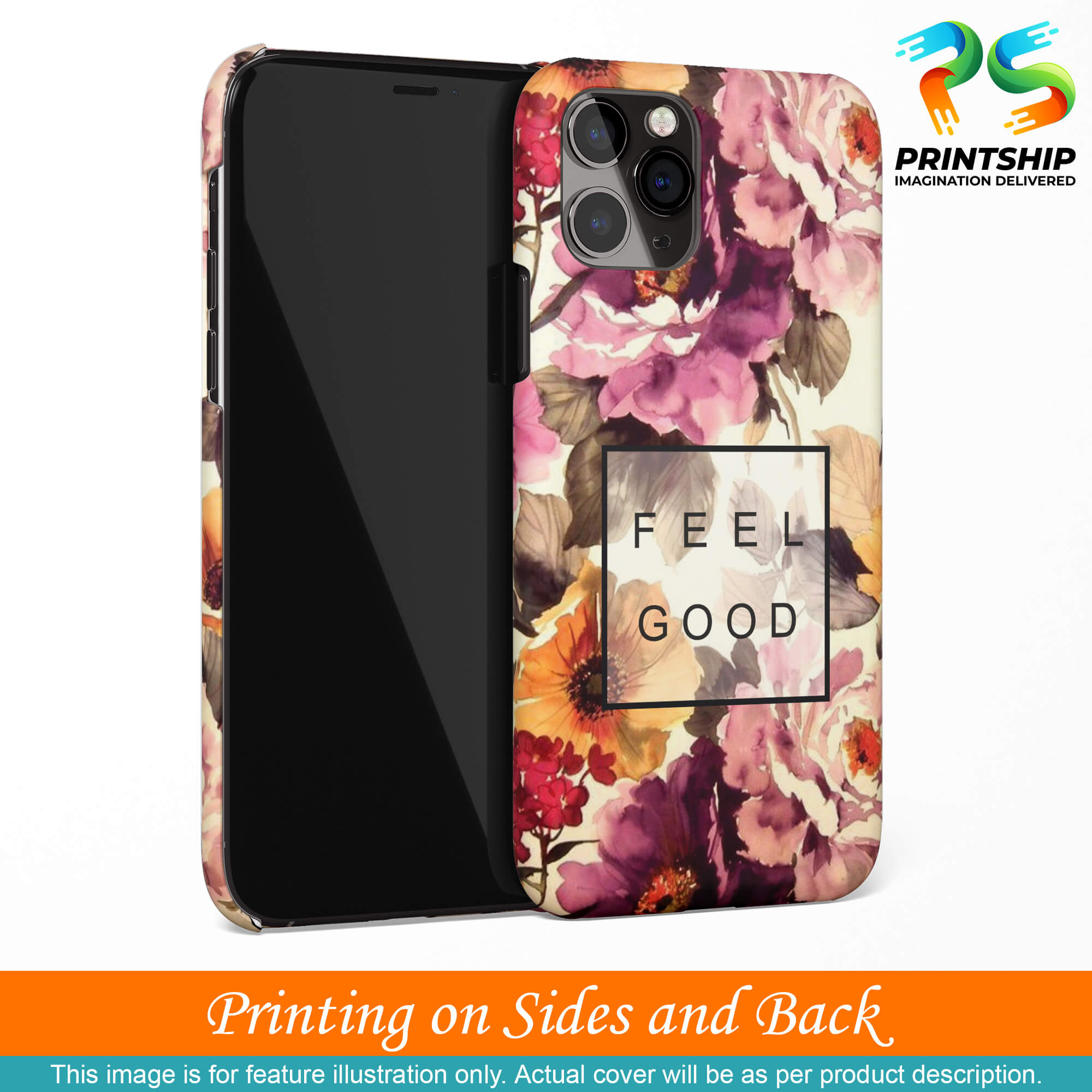 PS1324-Feel Good Flowers Back Cover for Apple iPhone 12-Image3
