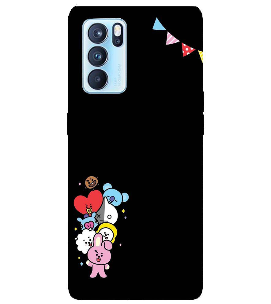 PS1325-Animals Brigade Back Cover for Oppo Reno6 5G