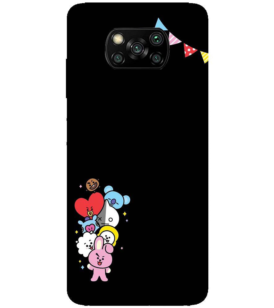 PS1325-Animals Brigade Back Cover for Xiaomi Poco X3