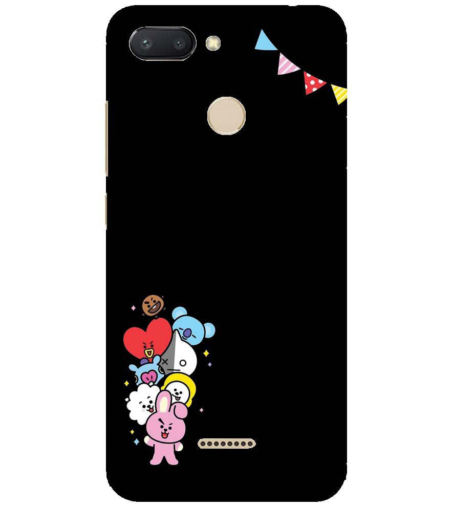 PS1325-Animals Brigade Back Cover for Xiaomi Redmi 6