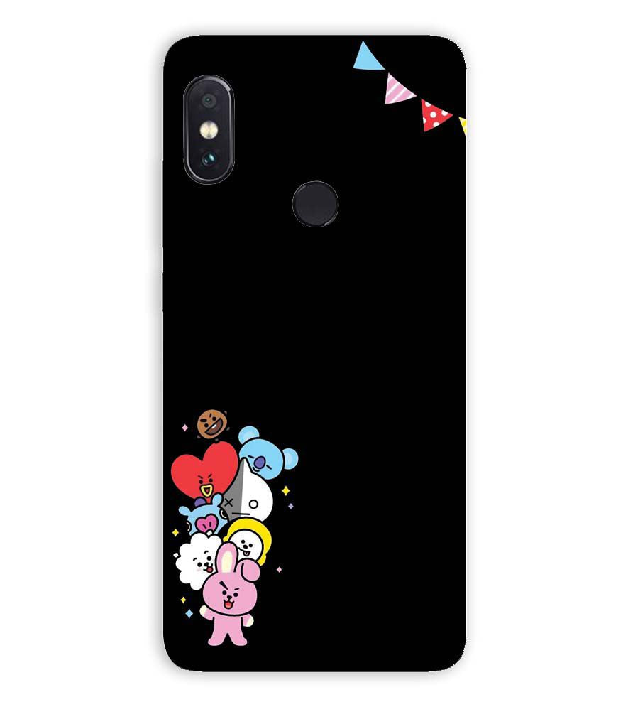 PS1325-Animals Brigade Back Cover for Xiaomi Redmi Note 5 Pro