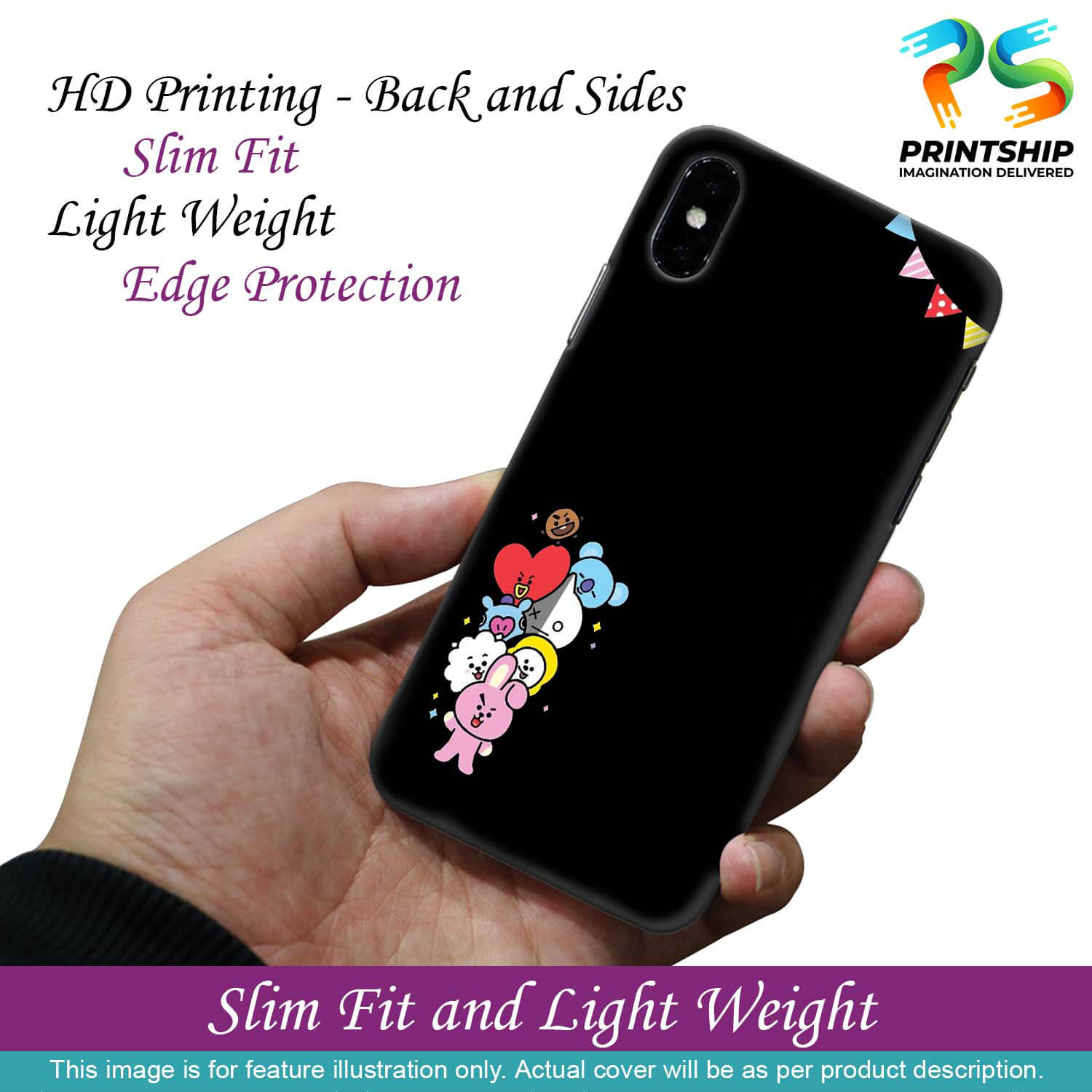 PS1325-Animals Brigade Back Cover for Realme GT 5G-Image2