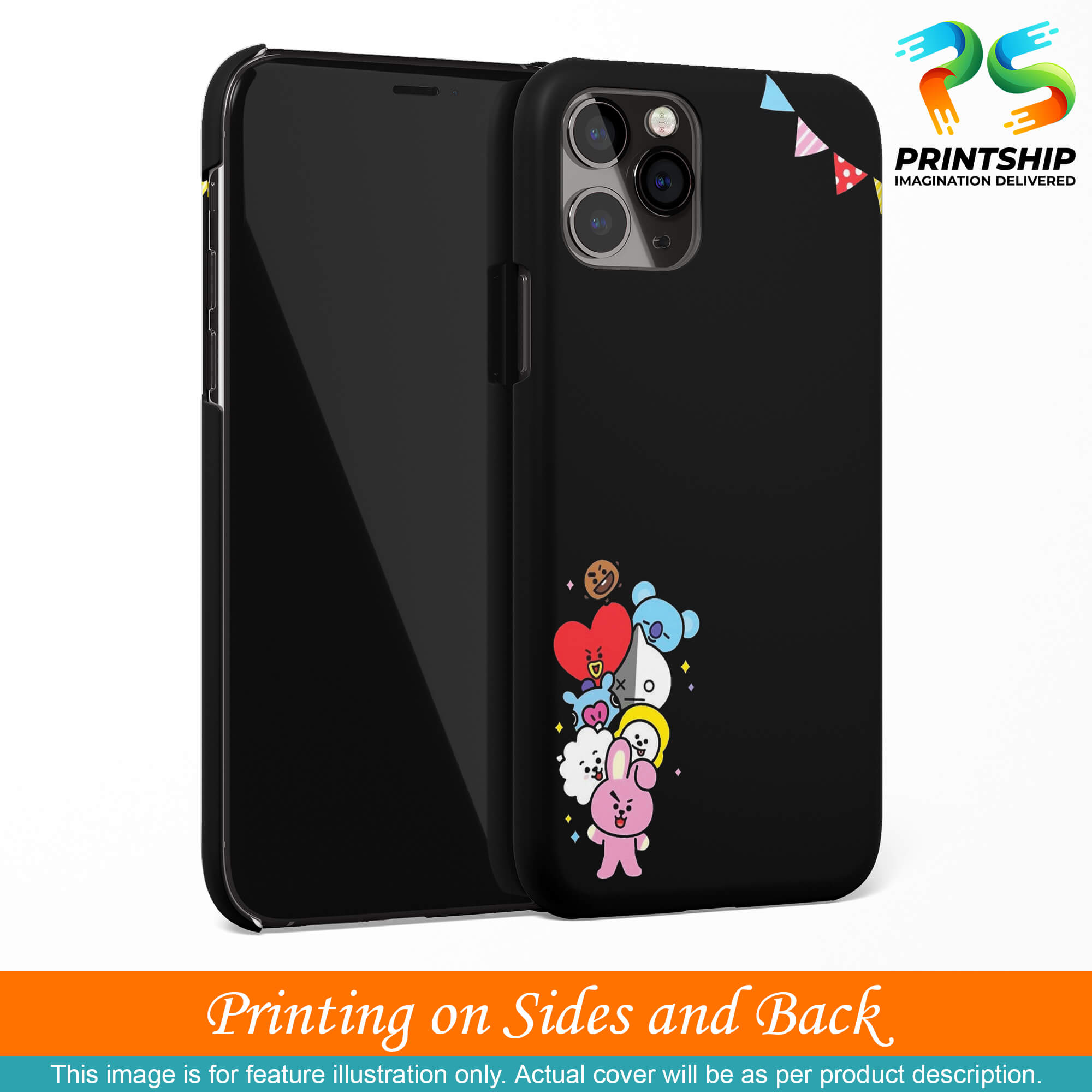 PS1325-Animals Brigade Back Cover for Xiaomi Redmi 7-Image3