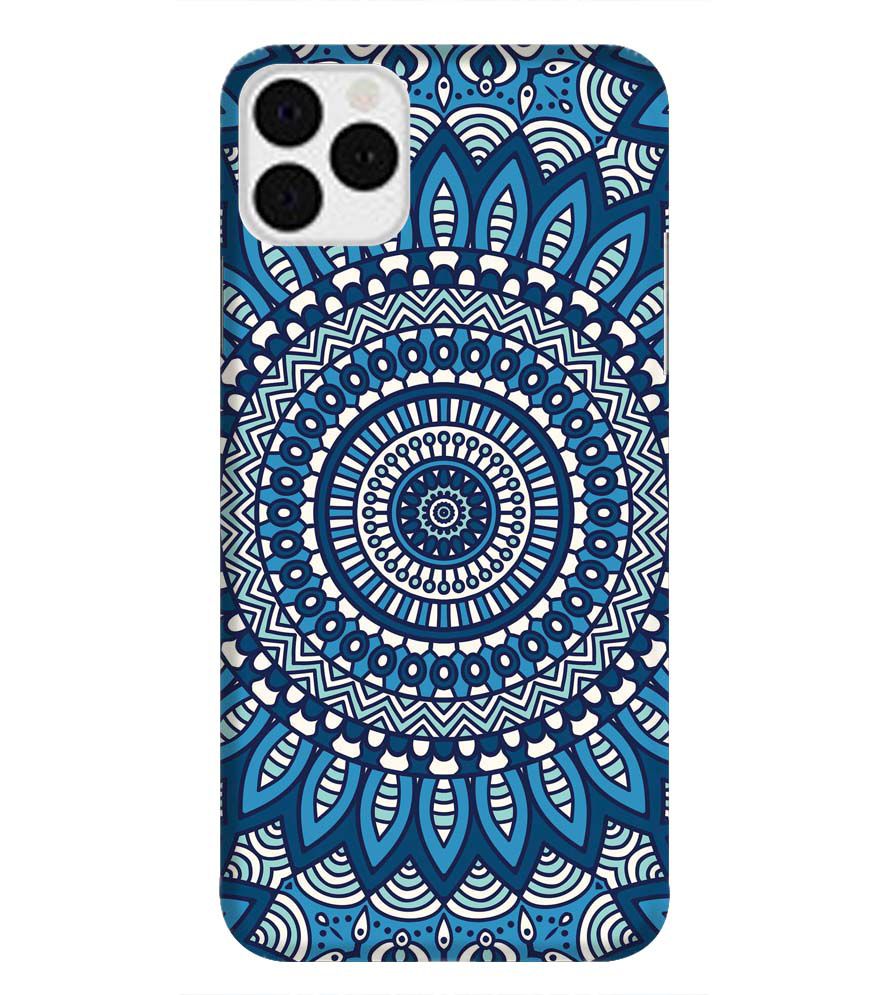 PS1327-Blue Mandala Design Back Cover for Apple iPhone 11 Pro