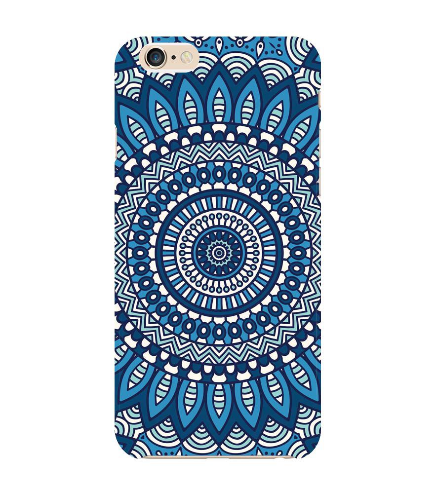 PS1327-Blue Mandala Design Back Cover for Apple iPhone 6 and iPhone 6S