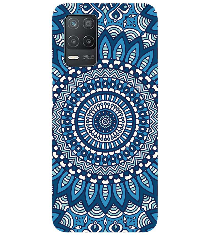 PS1327-Blue Mandala Design Back Cover for Realme 9 5G