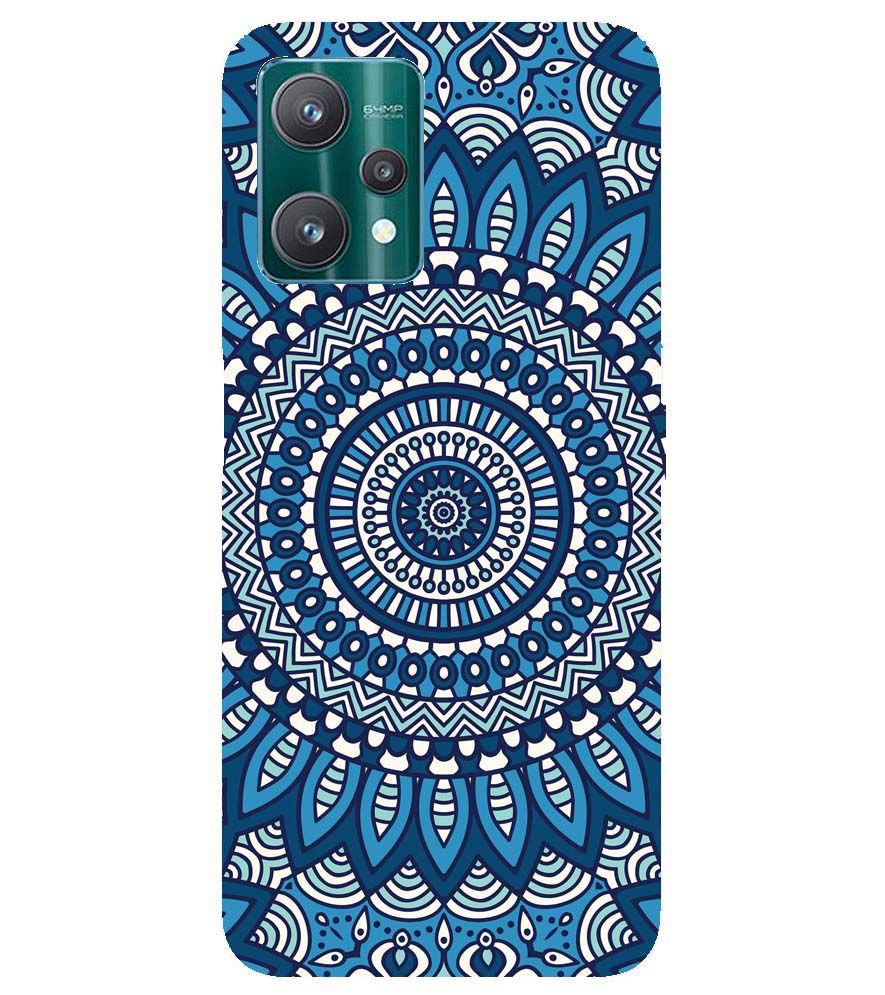 PS1327-Blue Mandala Design Back Cover for Realme 9 Pro+