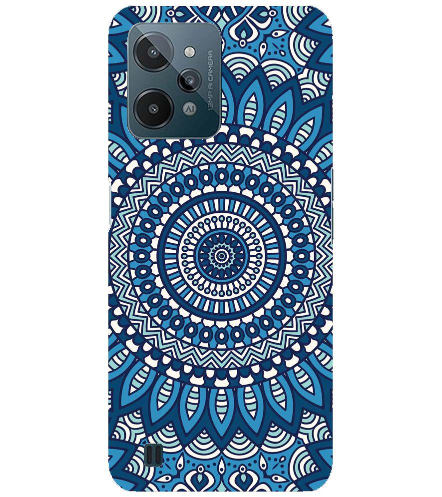 PS1327-Blue Mandala Design Back Cover for Realme C31