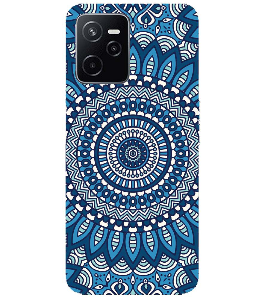 PS1327-Blue Mandala Design Back Cover for Realme C35