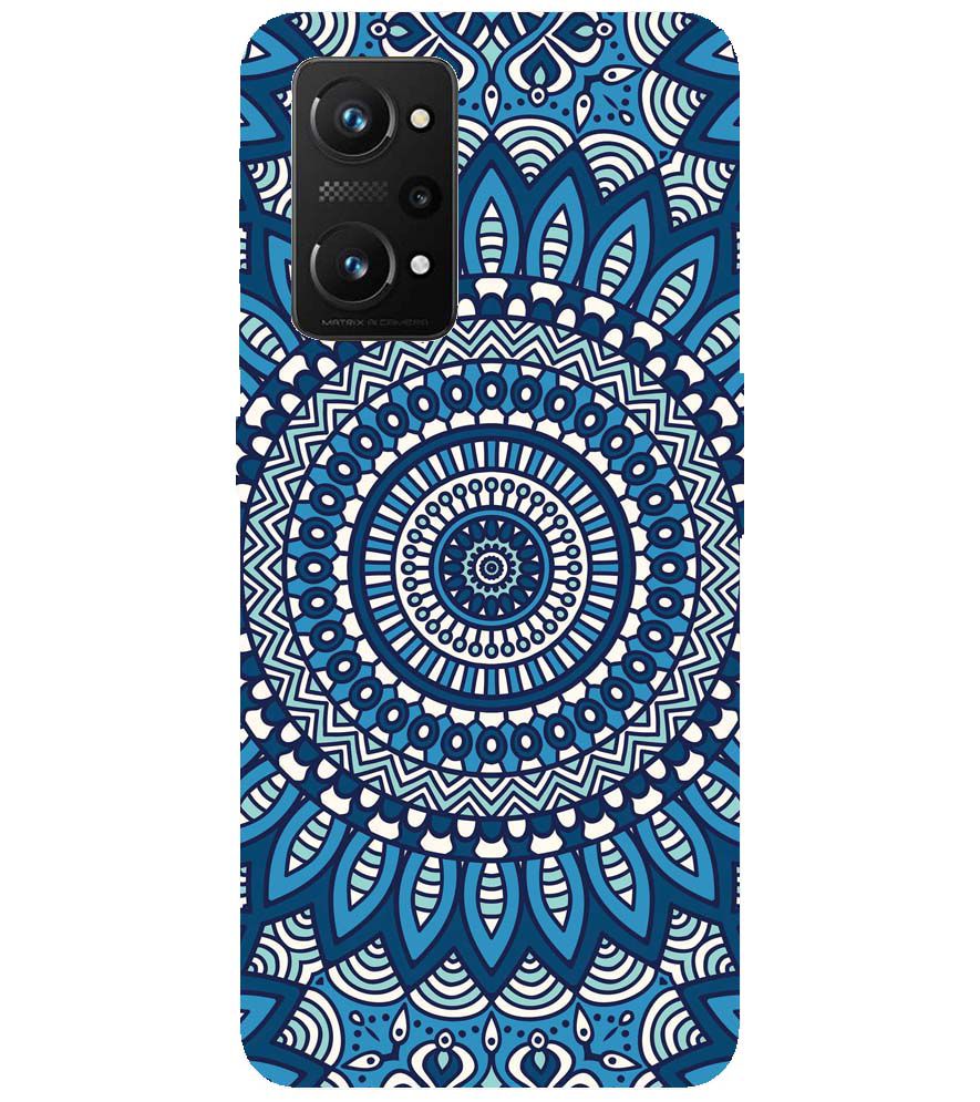 PS1327-Blue Mandala Design Back Cover for Realme GT 5G