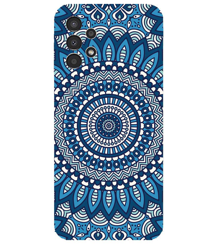 PS1327-Blue Mandala Design Back Cover for Samsung Galaxy A13