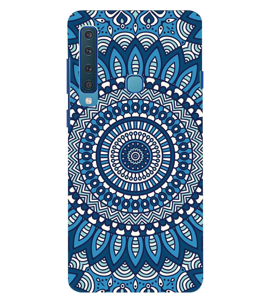 PS1327-Blue Mandala Design Back Cover for Samsung Galaxy A9 (2018)