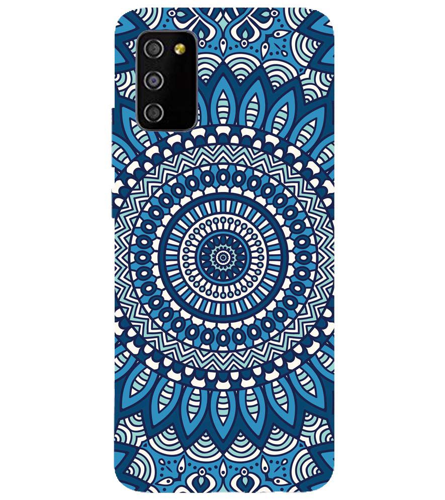 PS1327-Blue Mandala Design Back Cover for Samsung Galaxy M02s