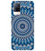 PS1327-Blue Mandala Design Back Cover for Vivo V21 5G