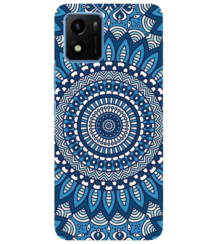 PS1327-Blue Mandala Design Back Cover for vivo Y01