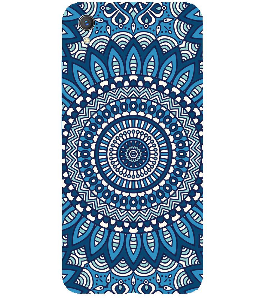 PS1327-Blue Mandala Design Back Cover for vivo Y1s