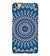 PS1327-Blue Mandala Design Back Cover for Vivo Y55L