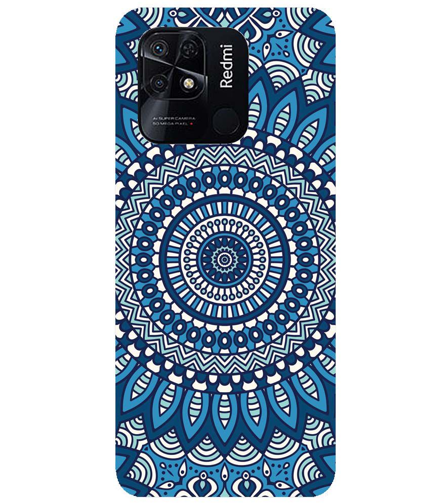 PS1327-Blue Mandala Design Back Cover for Xiaomi Redmi 10 Power