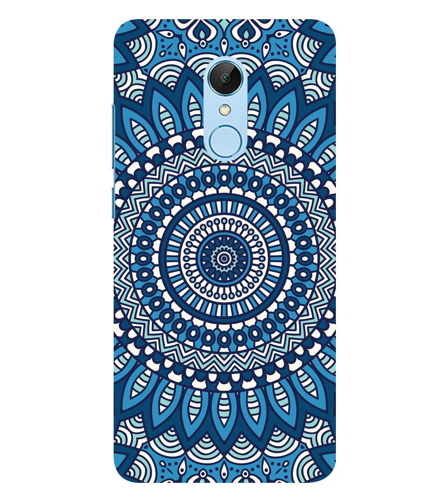 PS1327-Blue Mandala Design Back Cover for Xiaomi Redmi 5