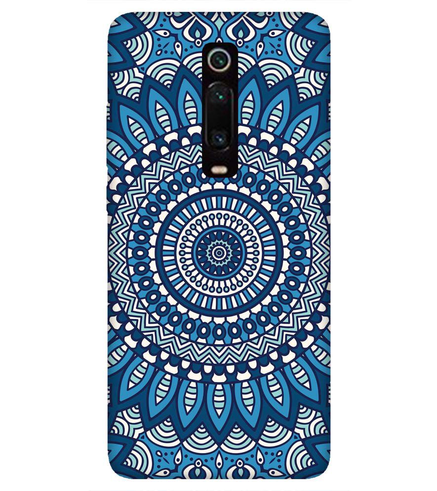 PS1327-Blue Mandala Design Back Cover for Xiaomi Redmi K20 and K20 Pro