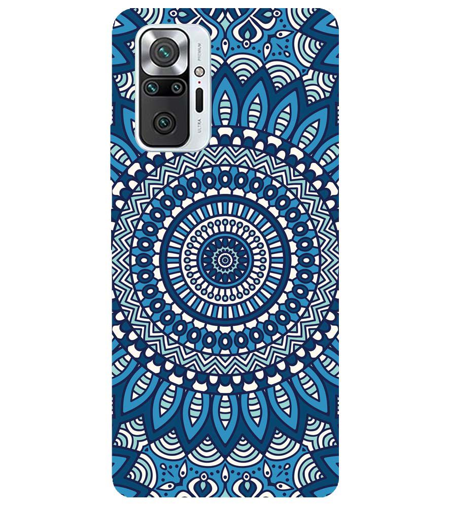 PS1327-Blue Mandala Design Back Cover for Xiaomi Redmi Note 10 Pro