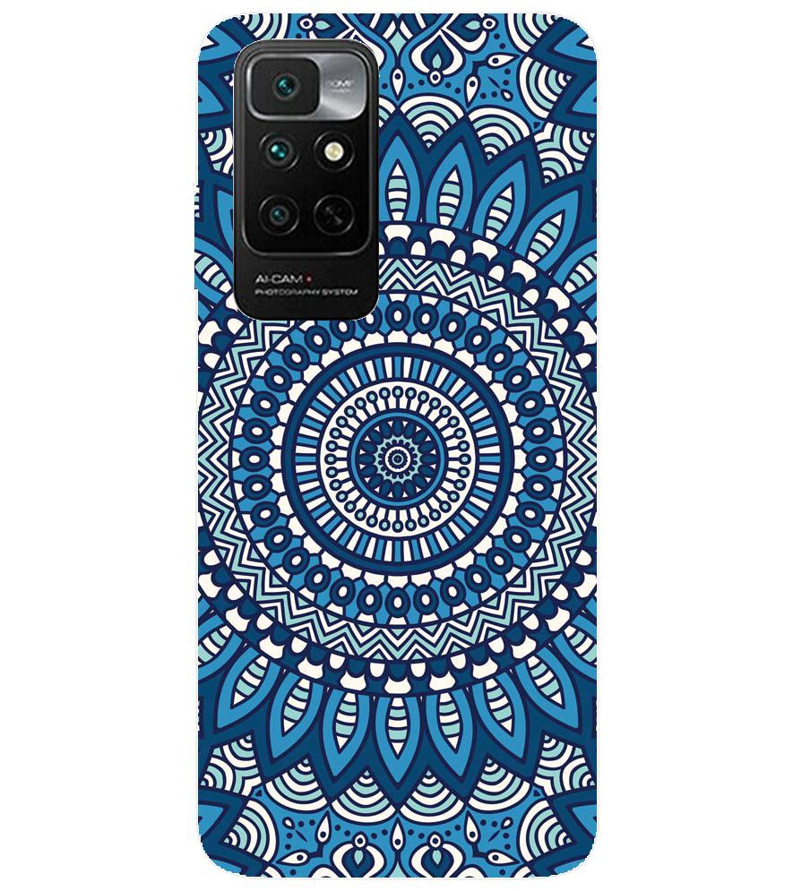 PS1327-Blue Mandala Design Back Cover for Xiaomi Redmi Note 11 4G