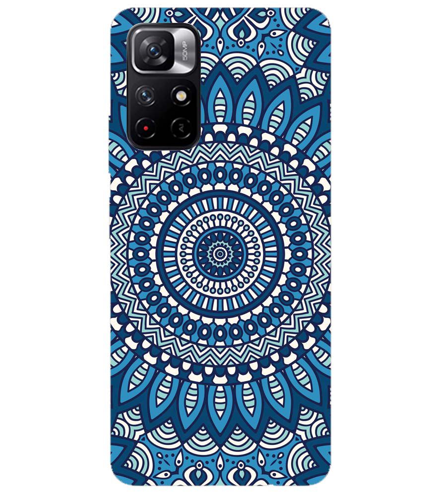 PS1327-Blue Mandala Design Back Cover for Xiaomi Redmi Note 11T 5G