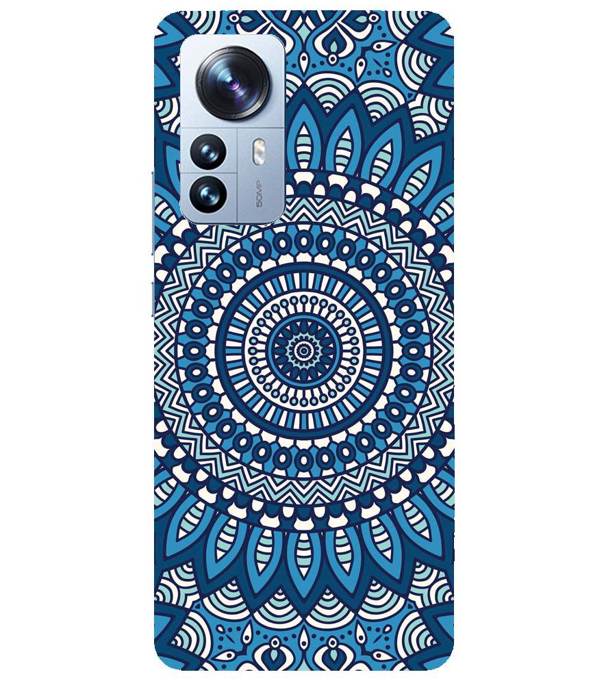 PS1327-Blue Mandala Design Back Cover for Xiaomi Redmi Note 12 Pro