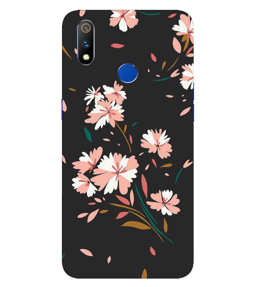 PS1328-Flower Pattern Back Cover for  Realme X Lite