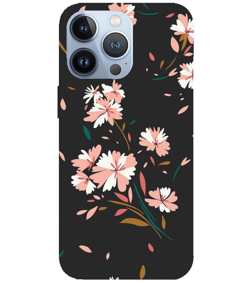 PS1328-Flower Pattern Back Cover for Apple iPhone 13 Pro