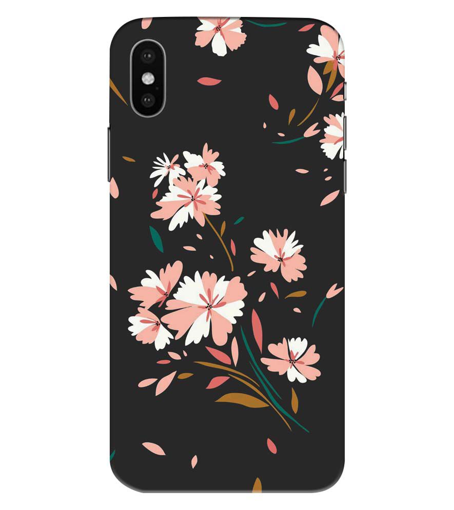 PS1328-Flower Pattern Back Cover for Apple iPhone XS Max