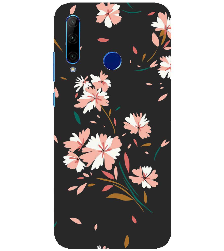 PS1328-Flower Pattern Back Cover for Honor 20i