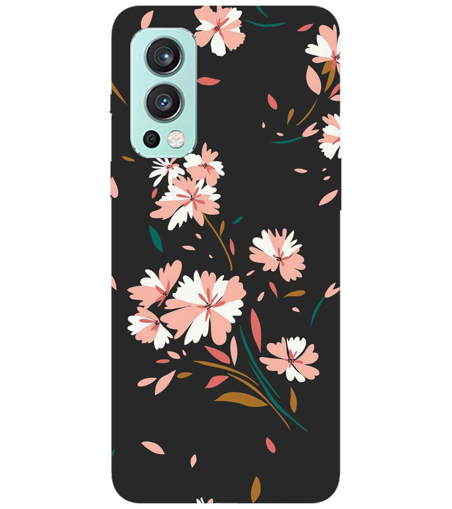 PS1328-Flower Pattern Back Cover for OnePlus Nord 2 5G