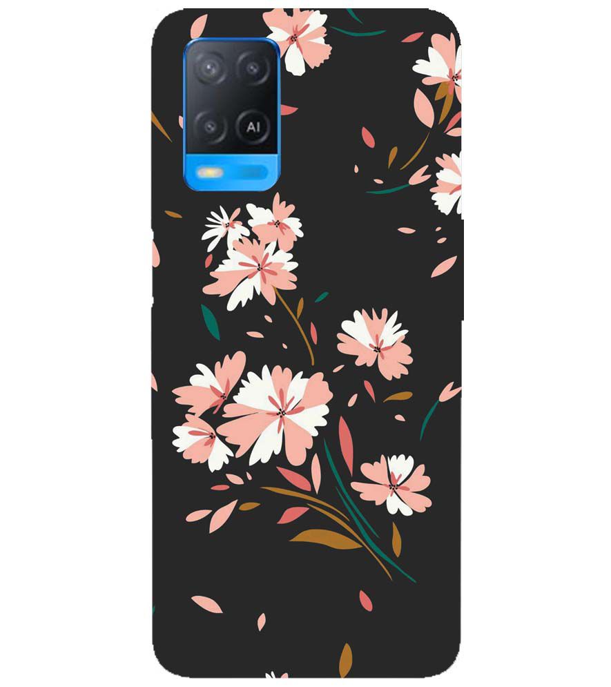 PS1328-Flower Pattern Back Cover for Oppo A54