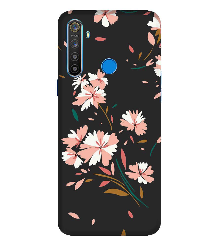 PS1328-Flower Pattern Back Cover for Realme 5