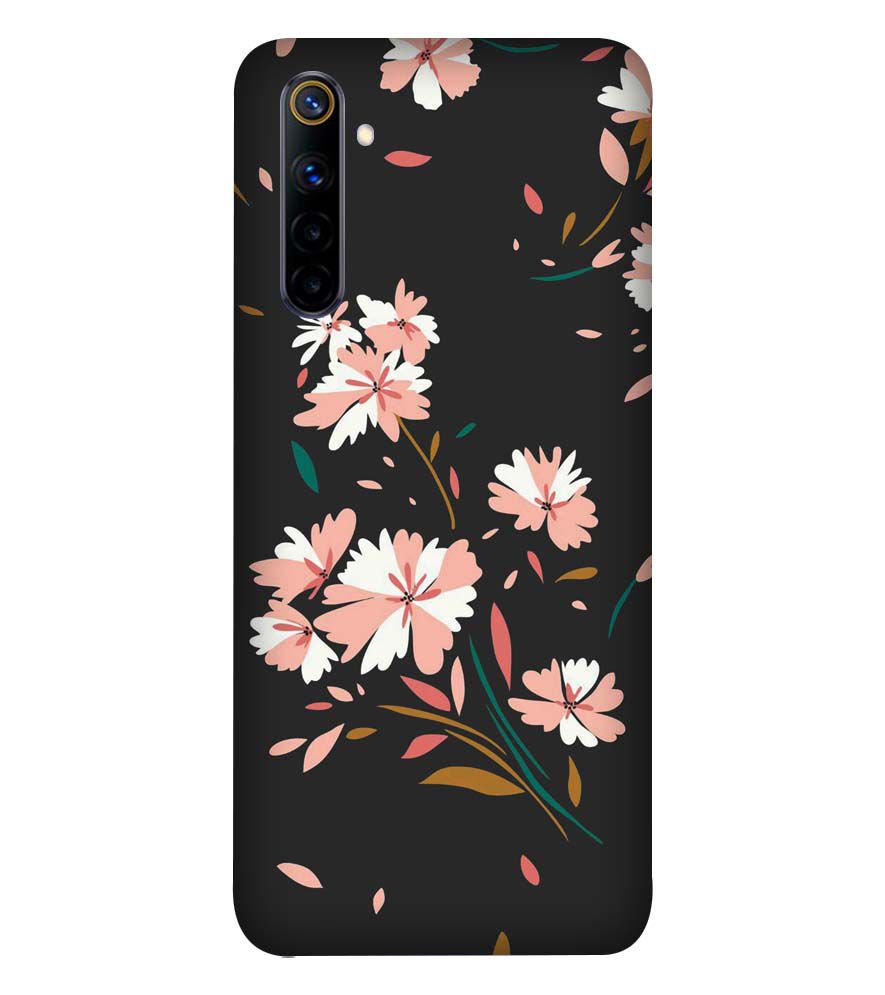 PS1328-Flower Pattern Back Cover for Realme 6i