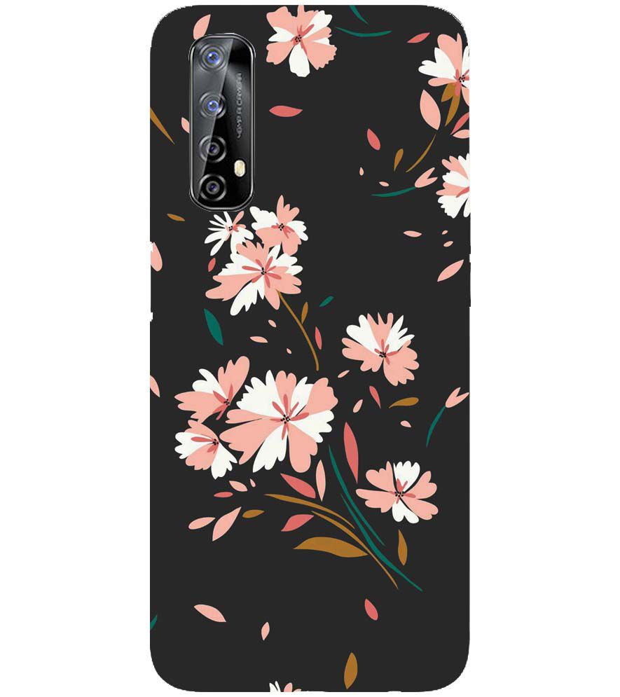 PS1328-Flower Pattern Back Cover for Realme 7